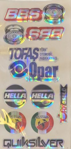 Hologramlı Küçük Sticker 1, 1 Adet