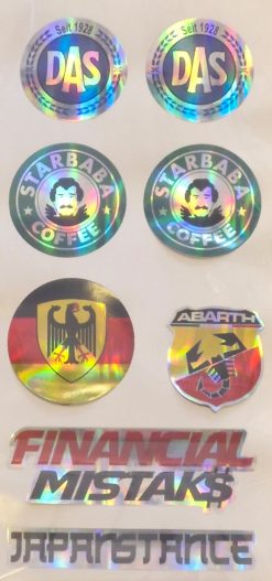 Hologramlı Küçük Sticker 2, 1 Adet