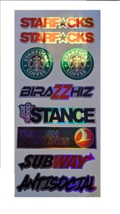 Hologramlı Küçük Sticker , 1 Adet