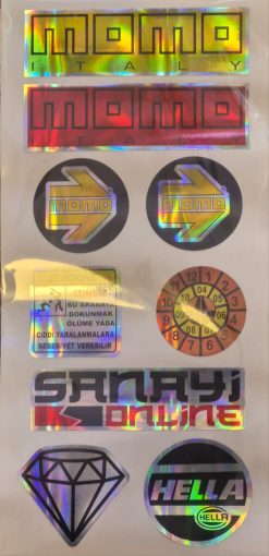Hologramlı Küçük Sticker 3, 1 Adet