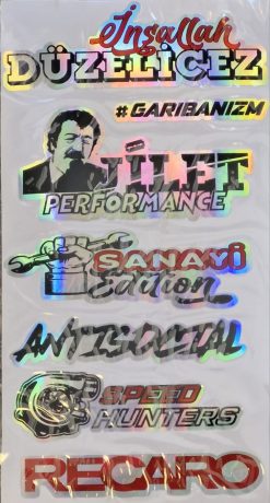 Hologramlı Sticker 1, 1 Adet