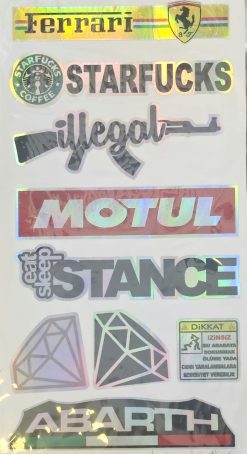 Hologramlı Sticker 11, 1 Adet
