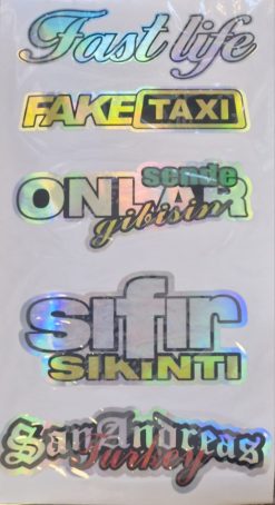 Hologramlı Sticker 14, 1 Adet