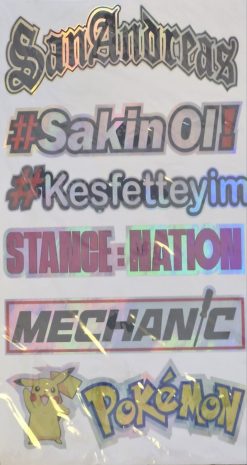 Hologramlı Sticker 15, 1 Adet