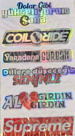 Hologramlı Sticker 3, 1 Adet