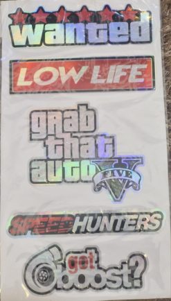 Hologramlı Sticker 5, 1 Adet