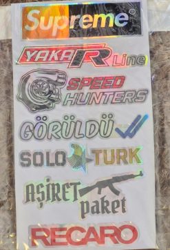 Hologramlı Sticker 6, 1 Adet