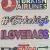 Hologramlı Sticker 9, 1 Adet
